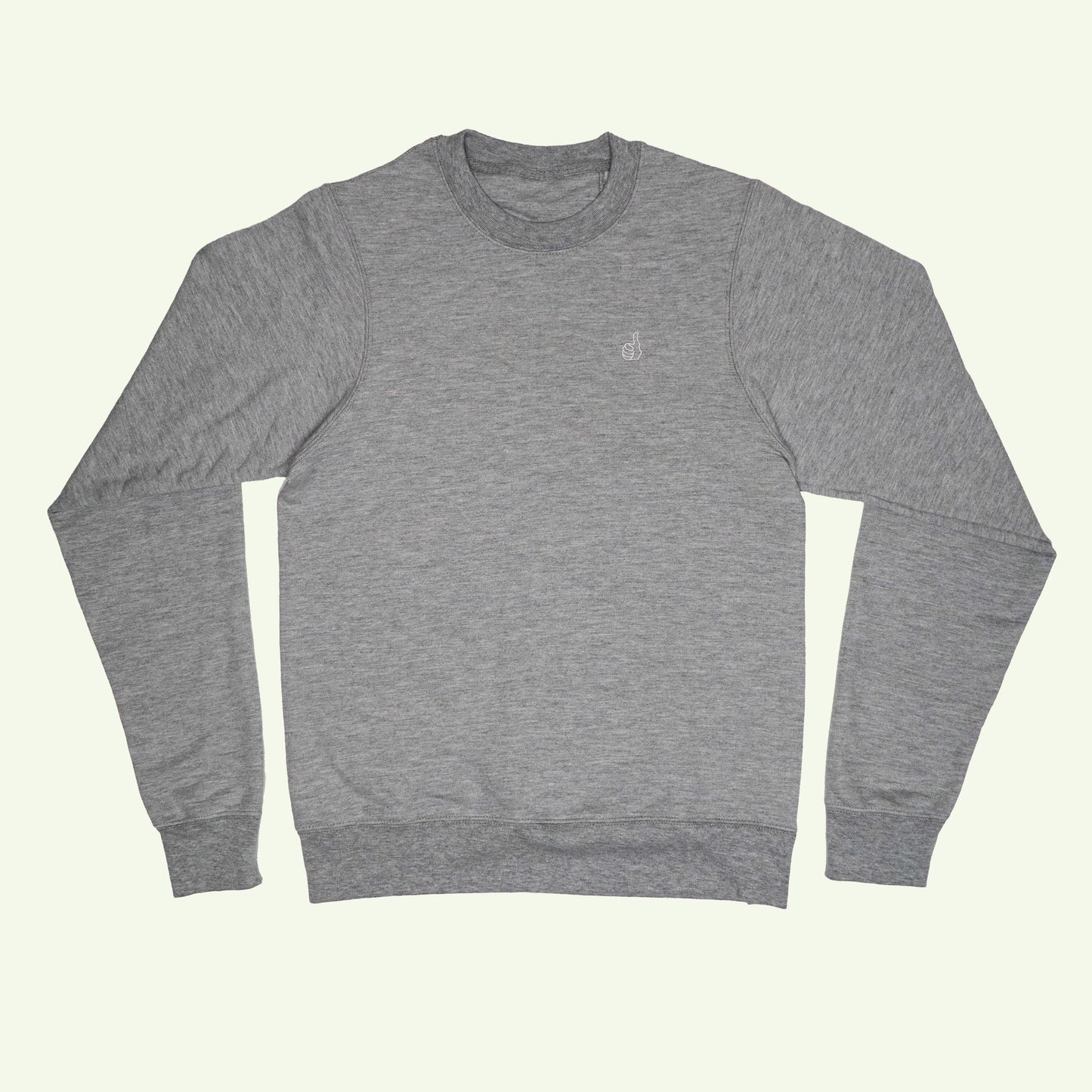 THUMBS UP EMBROIDERED CREWNECK